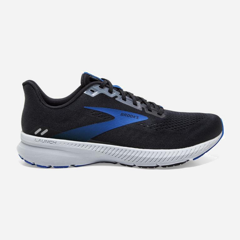 Tenis Brooks Launch 8 Light Cushion - Zapatillas Para Correr En Asfalto Hombre - Negras / Gris / Azu